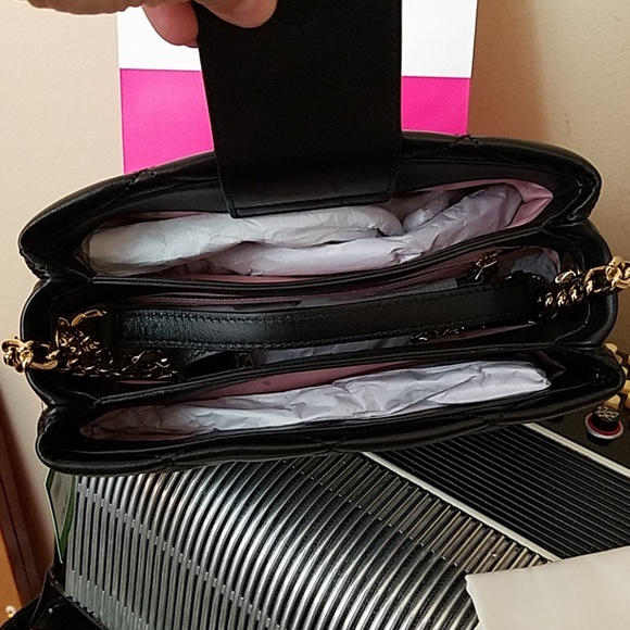 NWT - KATE SPADE BLACK EMERSON PLACE JENIA HANDBAG - Picture 5 of 8